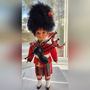 Bagpipe Boy 8" (old plastic) Doll - Vintage